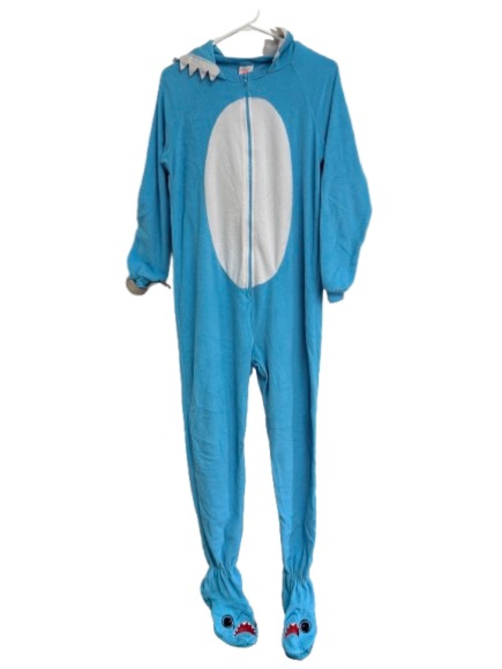Blue Shark One-Piece Kids Pajama Romper